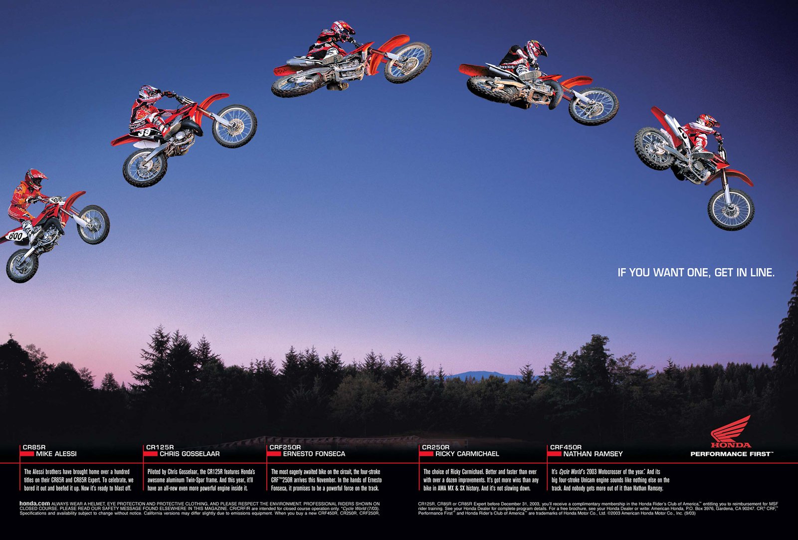 Honda Ad Get in line